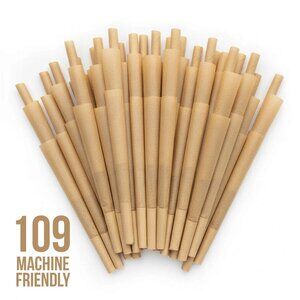 Brown Organic King Size 109mm Pre Rolled Cones - 20 Per Box